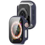 Carcasa cu protectie ecran din sticla securizata BizonMobile compatibila cu Apple Watch 10 / 11 46mm, Dark Blue 5 - lerato.ro