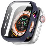 Carcasa cu protectie ecran din sticla securizata BizonMobile compatibila cu Apple Watch 10 / 11 46mm, Dark Blue 2 - lerato.ro