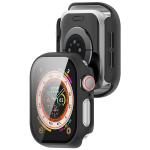 Carcasa cu protectie ecran din sticla securizata BizonMobile compatibila cu Apple Watch 10 / 11 46mm, Negru 5 - lerato.ro