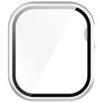 Carcasa cu protectie ecran din sticla securizata BizonMobile compatibila cu Apple Watch 10 / 11 46mm, Silver 9 - lerato.ro