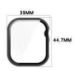 Carcasa cu protectie ecran din sticla securizata BizonMobile compatibila cu Apple Watch 10 / 11 42mm, Negru 3 - lerato.ro