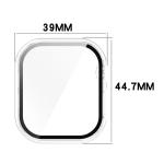 Carcasa cu protectie ecran din sticla securizata BizonMobile compatibila cu Apple Watch 10 / 11 42mm, Transparent 3 - lerato.ro
