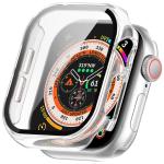 Carcasa cu protectie ecran din sticla securizata BizonMobile compatibila cu Apple Watch 10 / 11 42mm, Transparent 2 - lerato.ro