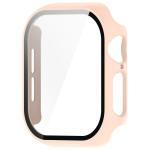 Carcasa cu protectie ecran din sticla securizata BizonMobile compatibila cu Apple Watch 10 / 11 42mm, Roz 4 - lerato.ro