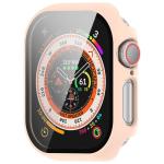 Carcasa cu protectie ecran din sticla securizata BizonMobile compatibila cu Apple Watch 10 / 11 42mm, Roz 6 - lerato.ro