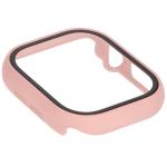 Carcasa cu protectie ecran din sticla securizata BizonMobile compatibila cu Apple Watch 10 / 11 42mm, Roz 8 - lerato.ro
