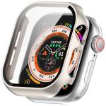 Carcasa cu protectie ecran din sticla securizata BizonMobile compatibila cu Apple Watch 10 / 11 42mm, Champagne 2 - lerato.ro