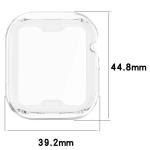 Carcasa cu protectie ecran BizonMobile Felipe compatibila cu Apple Watch 10 / 11 42mm, Transparent 4 - lerato.ro