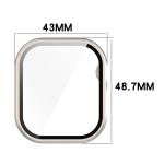 Carcasa cu protectie ecran din sticla securizata BizonMobile compatibila cu Apple Watch 10 / 11 46mm, Champagne 3 - lerato.ro