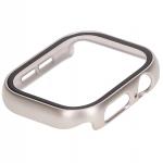Carcasa cu protectie ecran din sticla securizata BizonMobile compatibila cu Apple Watch 10 / 11 46mm, Champagne 7 - lerato.ro