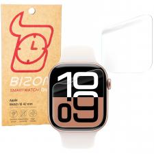 Set 2 folii protectie Bizon Watch Hydrogel compatibile cu Apple Watch 10 / 11 42mm, Transparent