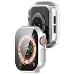Carcasa cu protectie ecran din sticla securizata BizonMobile compatibila cu Apple Watch 10 / 11 42mm, Silver 5 - lerato.ro