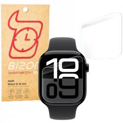 Set 2 folii protectie Bizon Watch Hydrogel compatibile cu Apple Watch 10 / 11 46mm, Transparent