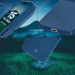 Carcasa Bizon Shell compatibila cu iPhone 15 Pro Max, Albastru 6 - lerato.ro