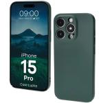 Carcasa Bizon Shell compatibila cu iPhone 15 Pro, Verde 3 - lerato.ro