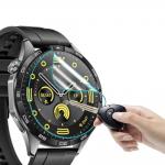 Set 2 folii protectie Bizon Watch Hydrogel compatibile cu Huawei Watch GT 4 46 mm, Transparent 3 - lerato.ro