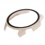 Carcasa cu protectie ecran din sticla securizata BizonMobile compatibila cu Huawei Watch GT 4 46 mm, Bej 3 - lerato.ro