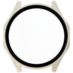 Carcasa cu protectie ecran din sticla securizata BizonMobile compatibila cu Huawei Watch GT 4 46 mm, Bej 5 - lerato.ro