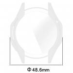 Carcasa cu protectie ecran BizonMobile Felipe compatibila cu Huawei Watch GT 4 46 mm, Transparent 3 - lerato.ro