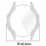 Carcasa cu protectie ecran BizonMobile Felipe compatibila cu Huawei Watch GT 4 46 mm, Silver 3 - lerato.ro