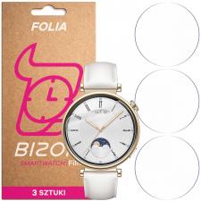 Set 3 folii de protectie Bizon HydroFlex compatibile cu Huawei Watch GT 4 41mm, Transparent