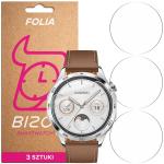 Set 3 folii de protectie Bizon HydroFlex compatibile cu Huawei Watch GT 4 46 mm, Transparent 2 - lerato.ro