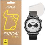 Set 2 folii protectie Bizon Glass Watch Film Sun compatibila cu Xiaomi Watch S4 47mm, Transparent 2 - lerato.ro