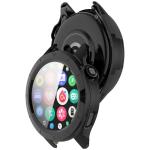 Carcasa cu protectie ecran din sticla securizata BizonMobile compatibila cu Xiaomi Watch S4 47mm, Negru 5 - lerato.ro
