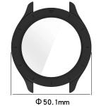 Carcasa cu protectie ecran din sticla securizata BizonMobile compatibila cu Xiaomi Watch S4 47mm, Negru 3 - lerato.ro
