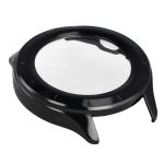 Carcasa cu protectie ecran din sticla securizata BizonMobile compatibila cu Xiaomi Watch S4 47mm, Negru 8 - lerato.ro
