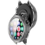 Carcasa cu protectie ecran din sticla securizata BizonMobile compatibila cu Xiaomi Watch S4 47mm, Transparent 5 - lerato.ro