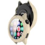 Carcasa cu protectie ecran din sticla securizata BizonMobile compatibila cu Xiaomi Watch S4 47mm, Bej 5 - lerato.ro