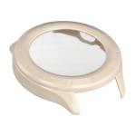 Carcasa cu protectie ecran din sticla securizata BizonMobile compatibila cu Xiaomi Watch S4 47mm, Bej 8 - lerato.ro