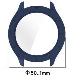 Carcasa cu protectie ecran din sticla securizata BizonMobile compatibila cu Xiaomi Watch S4 47mm, Dark Blue 3 - lerato.ro