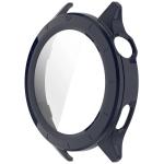 Carcasa cu protectie ecran din sticla securizata BizonMobile compatibila cu Xiaomi Watch S4 47mm, Dark Blue 4 - lerato.ro