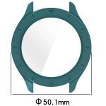 Carcasa cu protectie ecran din sticla securizata BizonMobile compatibila cu Xiaomi Watch S4 47mm, Verde 3 - lerato.ro