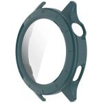 Carcasa cu protectie ecran din sticla securizata BizonMobile compatibila cu Xiaomi Watch S4 47mm, Verde 4 - lerato.ro