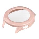 Carcasa cu protectie ecran din sticla securizata BizonMobile compatibila cu Xiaomi Watch S4 47mm, Roz 7 - lerato.ro