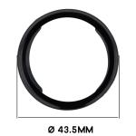 Carcasa cu protectie ecran BizonMobile Felipe compatibila cu Xiaomi Watch S4 41mm, Negru 3 - lerato.ro