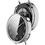 Carcasa cu protectie ecran BizonMobile Felipe compatibila cu Xiaomi Watch S4 41mm, Silver 7 - lerato.ro