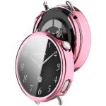 Carcasa cu protectie ecran BizonMobile Felipe compatibila cu Xiaomi Watch S4 41mm, Roz 8 - lerato.ro