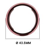 Carcasa cu protectie ecran BizonMobile Felipe compatibila cu Xiaomi Watch S4 41mm, Roz 3 - lerato.ro