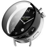 Carcasa cu protectie ecran din sticla securizata BizonMobile compatibila cu Xiaomi Watch S4 41mm, Negru 2 - lerato.ro