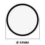 Carcasa cu protectie ecran din sticla securizata BizonMobile compatibila cu Xiaomi Watch S4 41mm, Transparent 3 - lerato.ro