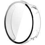 Carcasa cu protectie ecran din sticla securizata BizonMobile compatibila cu Xiaomi Watch S4 41mm, Transparent 4 - lerato.ro