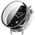 Carcasa cu protectie ecran din sticla securizata BizonMobile compatibila cu Xiaomi Watch S4 41mm, Transparent 2 - lerato.ro