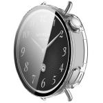 Carcasa cu protectie ecran din sticla securizata BizonMobile compatibila cu Xiaomi Watch S4 41mm, Transparent 6 - lerato.ro