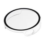 Carcasa cu protectie ecran din sticla securizata BizonMobile compatibila cu Xiaomi Watch S4 41mm, Transparent 7 - lerato.ro