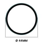 Carcasa cu protectie ecran din sticla securizata BizonMobile compatibila cu Xiaomi Watch S4 41mm, Verde 3 - lerato.ro