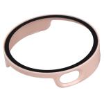 Carcasa cu protectie ecran din sticla securizata BizonMobile compatibila cu Xiaomi Watch S4 41mm, Roz 8 - lerato.ro